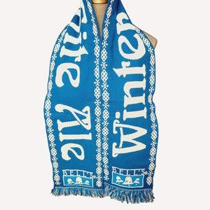 Bell's Winter White Ale Blue and White Promotional Scarf